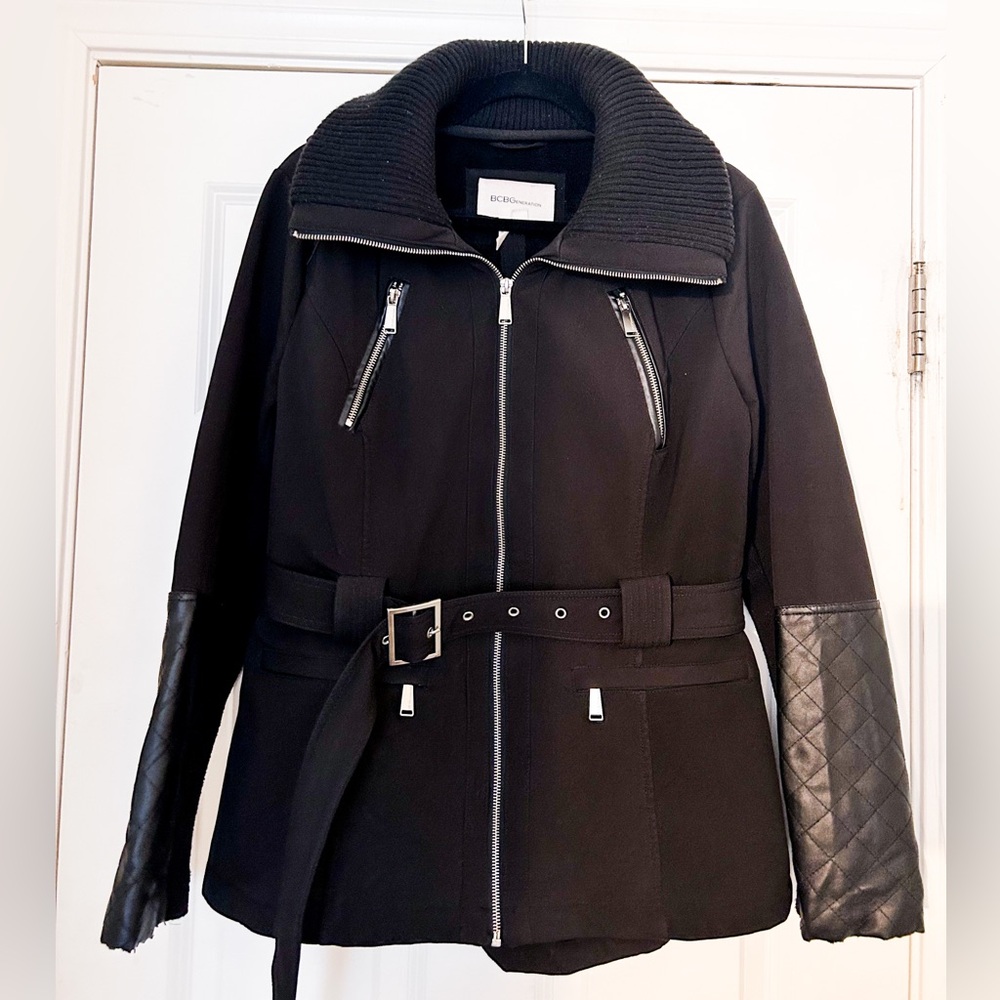 Black Hooded Jacket - image 2